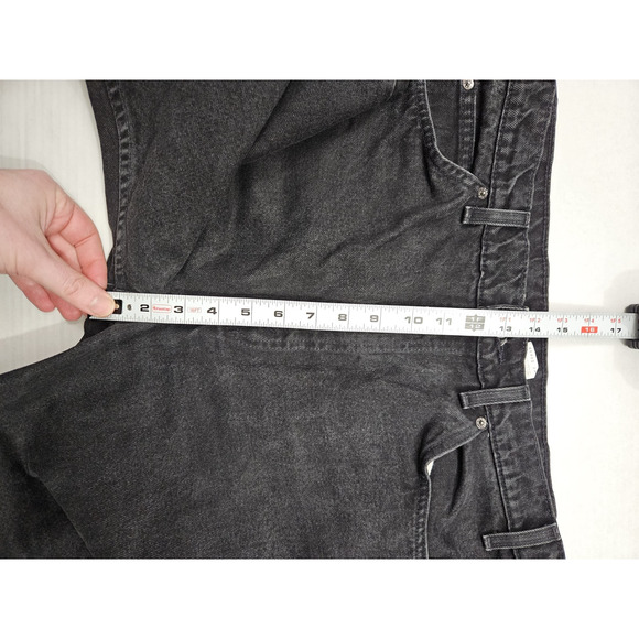 Vintage Y2K Levi's 505 Orange Tab Jeans Men's 38x30 Black Straight Leg REG Fit - Picture 4 of 11